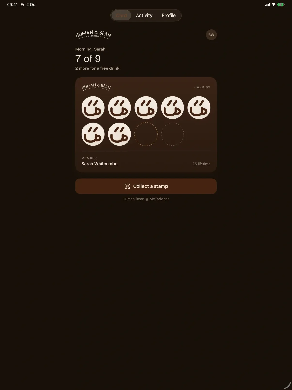 Human Bean screenshot 7 (dark mode)