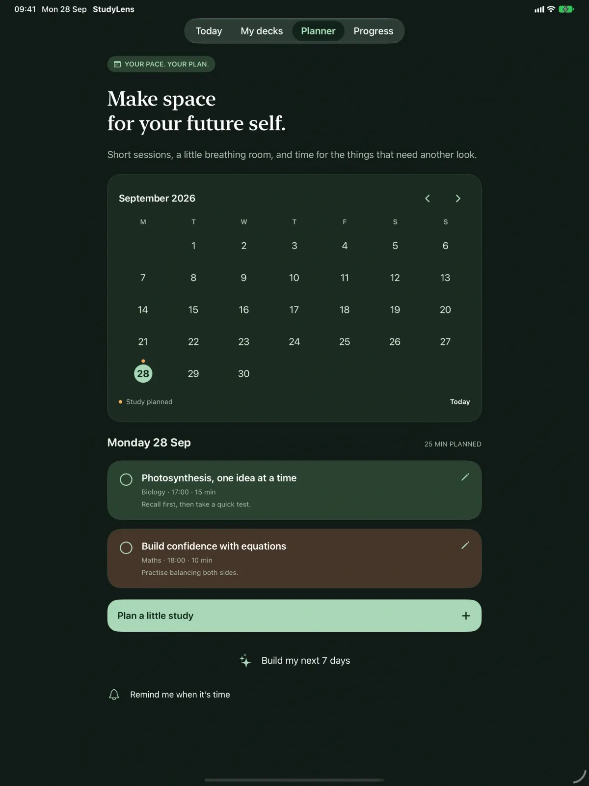 StudyLens screenshot 10 (dark mode)