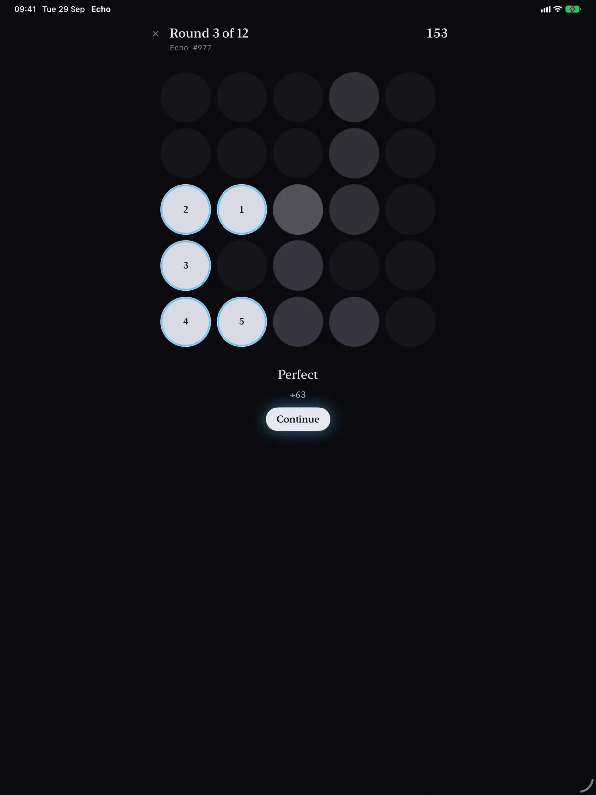 Echo - A Recall Game screenshot 10 (dark mode)
