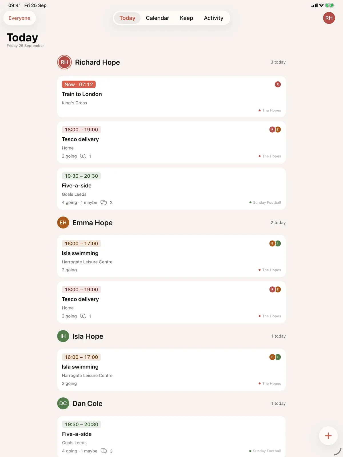 Mingle - Shared Calendar screenshot 9 (light mode)