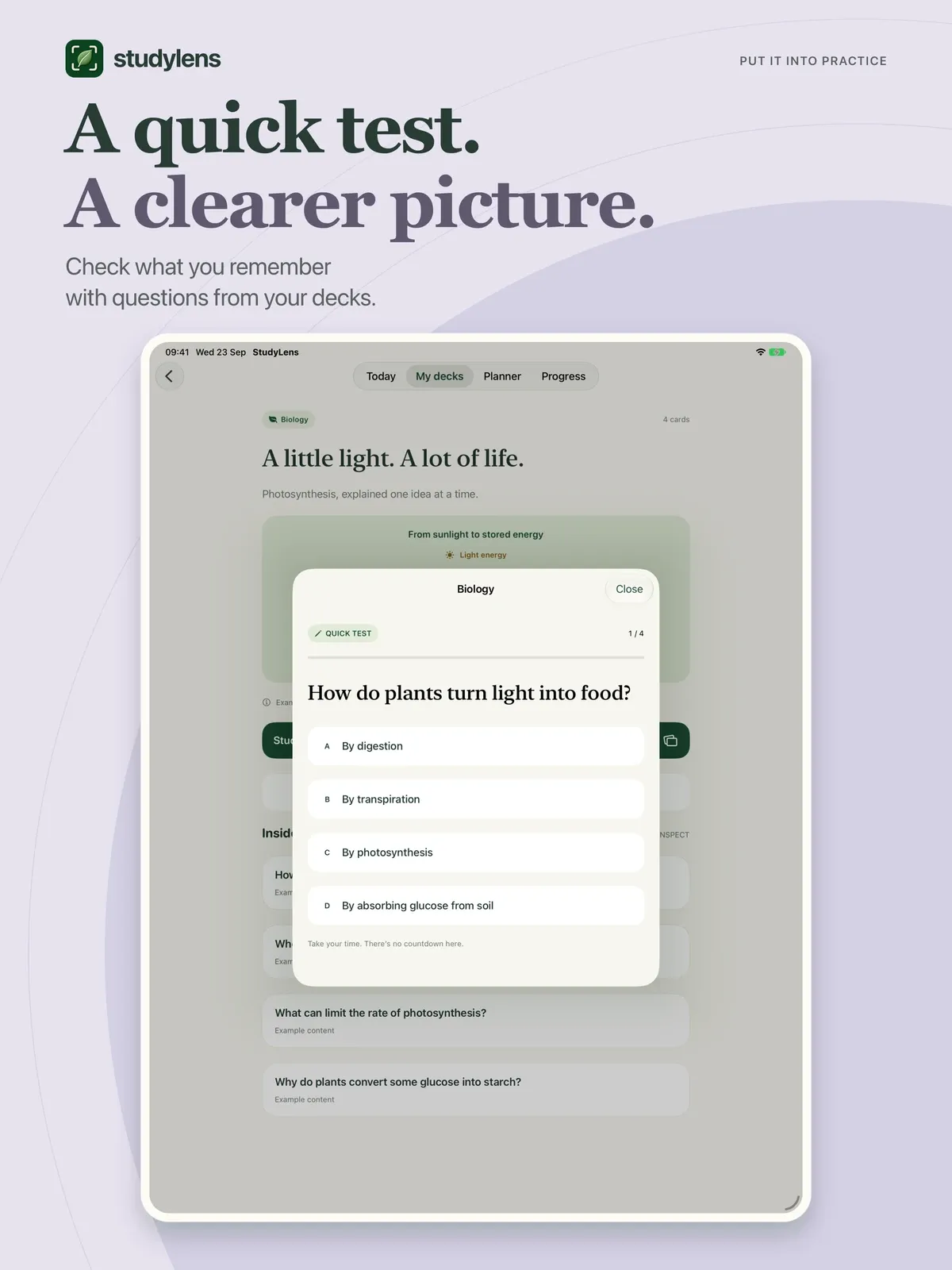 StudyLens screenshot 9 (light mode)