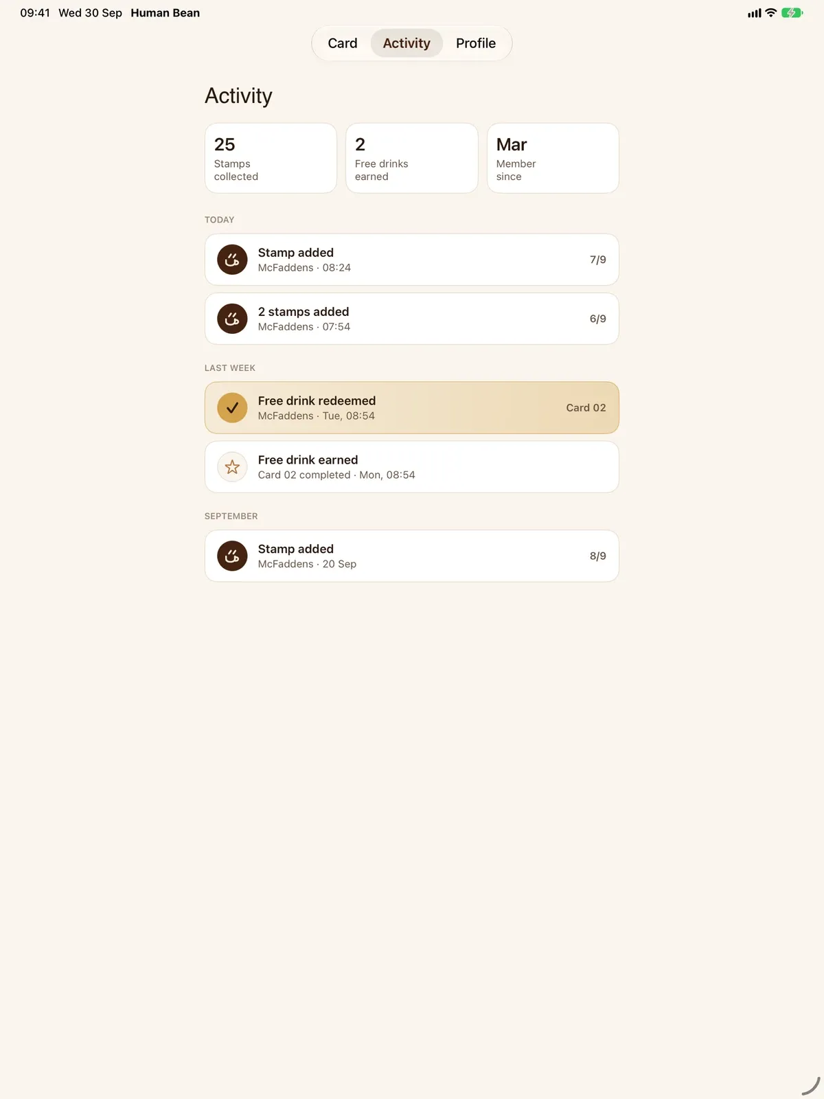 Human Bean screenshot 11 (light mode)