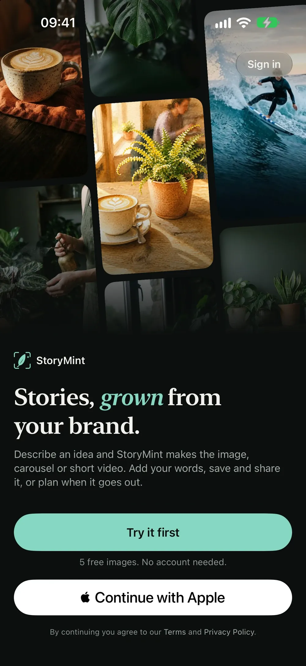 StoryMint: AI Content Studio on iPhone