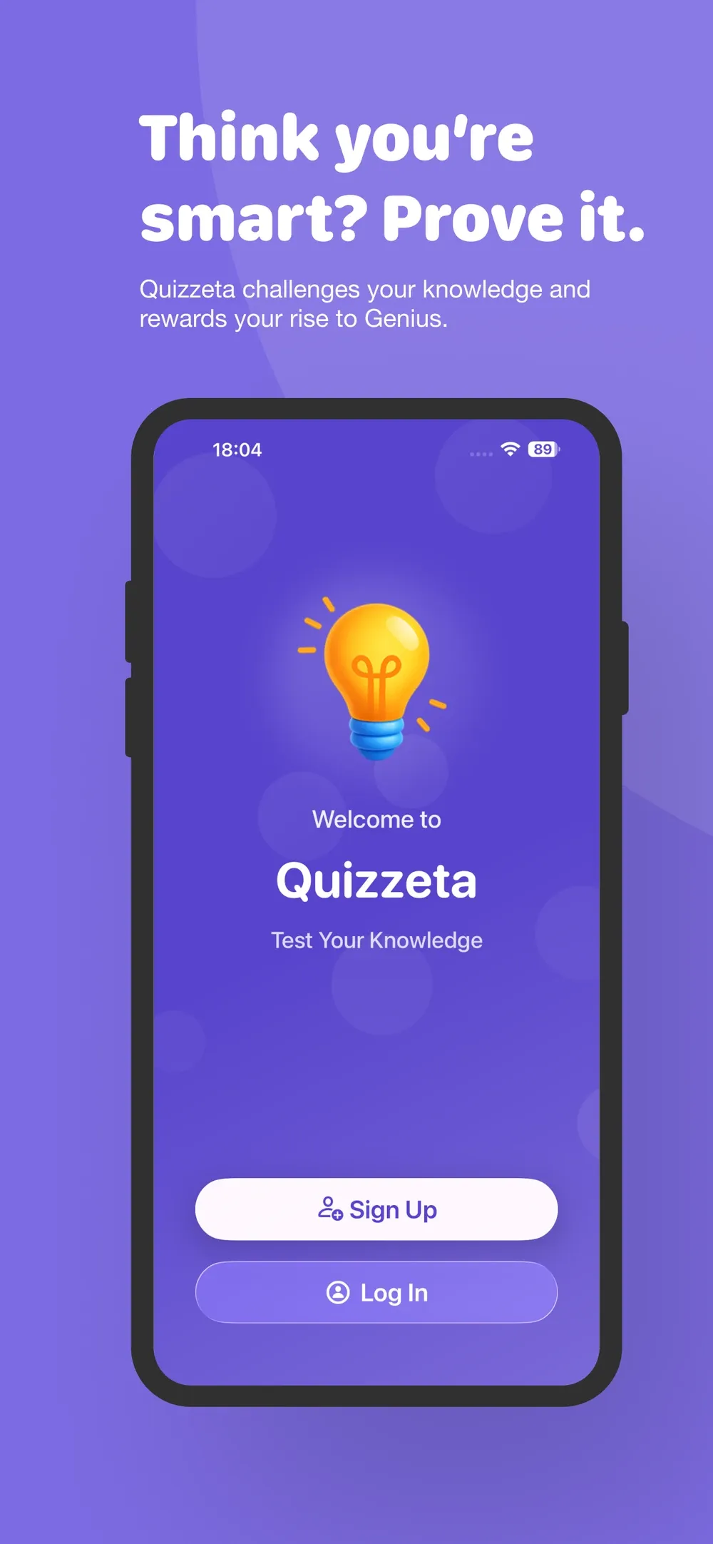 Quizzeta on iPhone