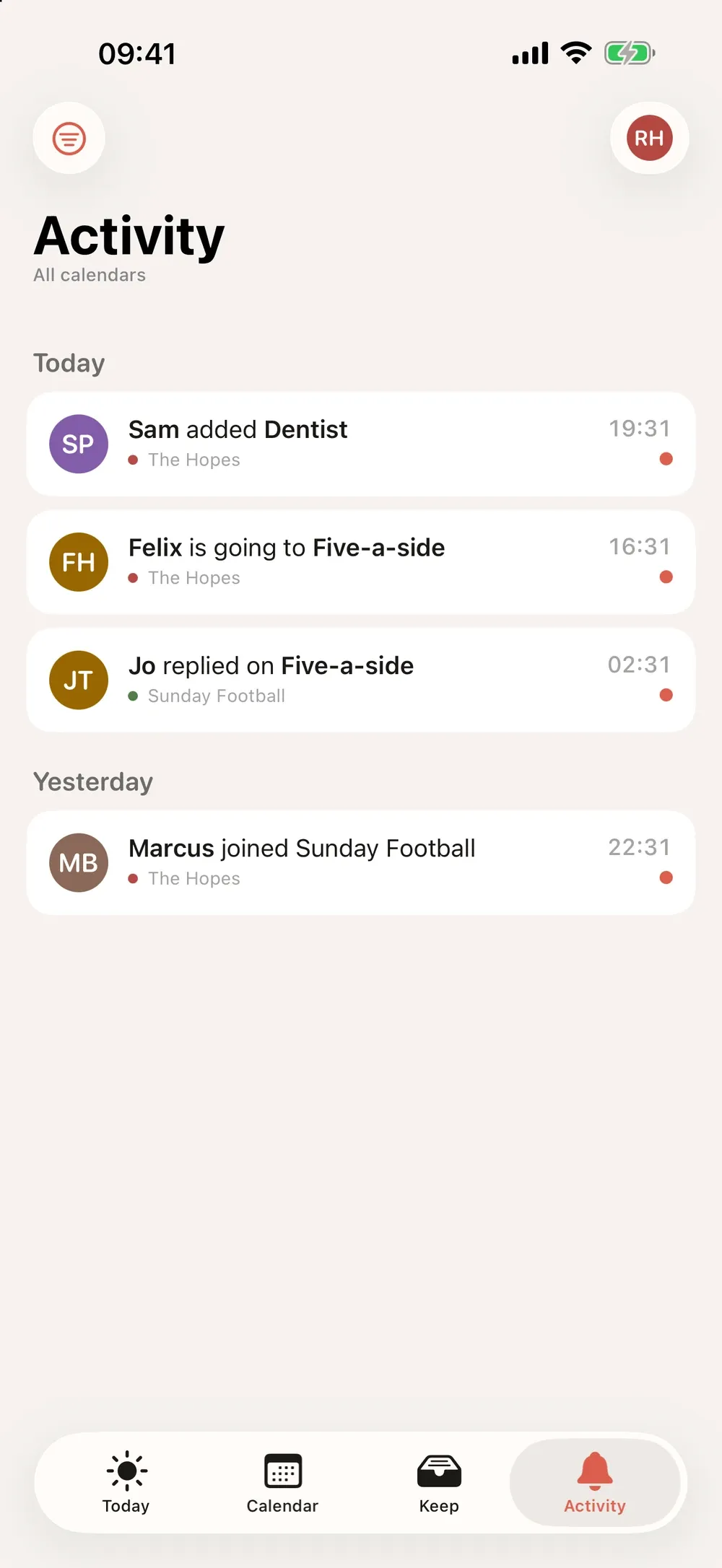 Mingle - Shared Calendar screenshot 5