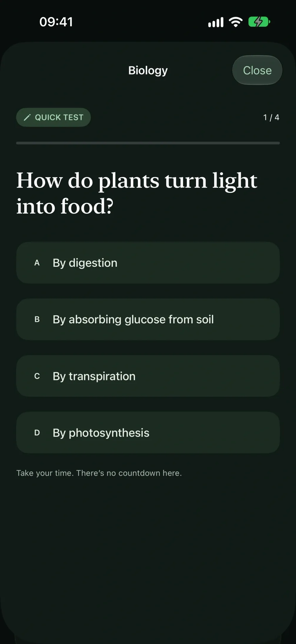StudyLens screenshot 3 (dark mode)