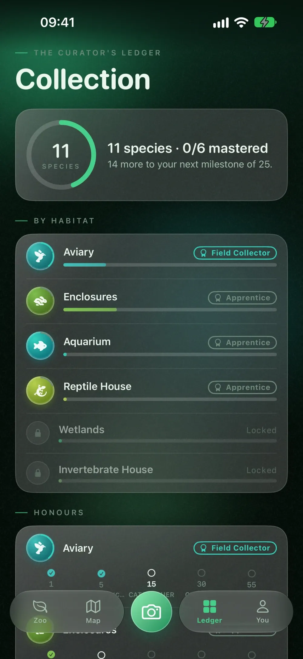 Menagerie screenshot 5 (dark mode)