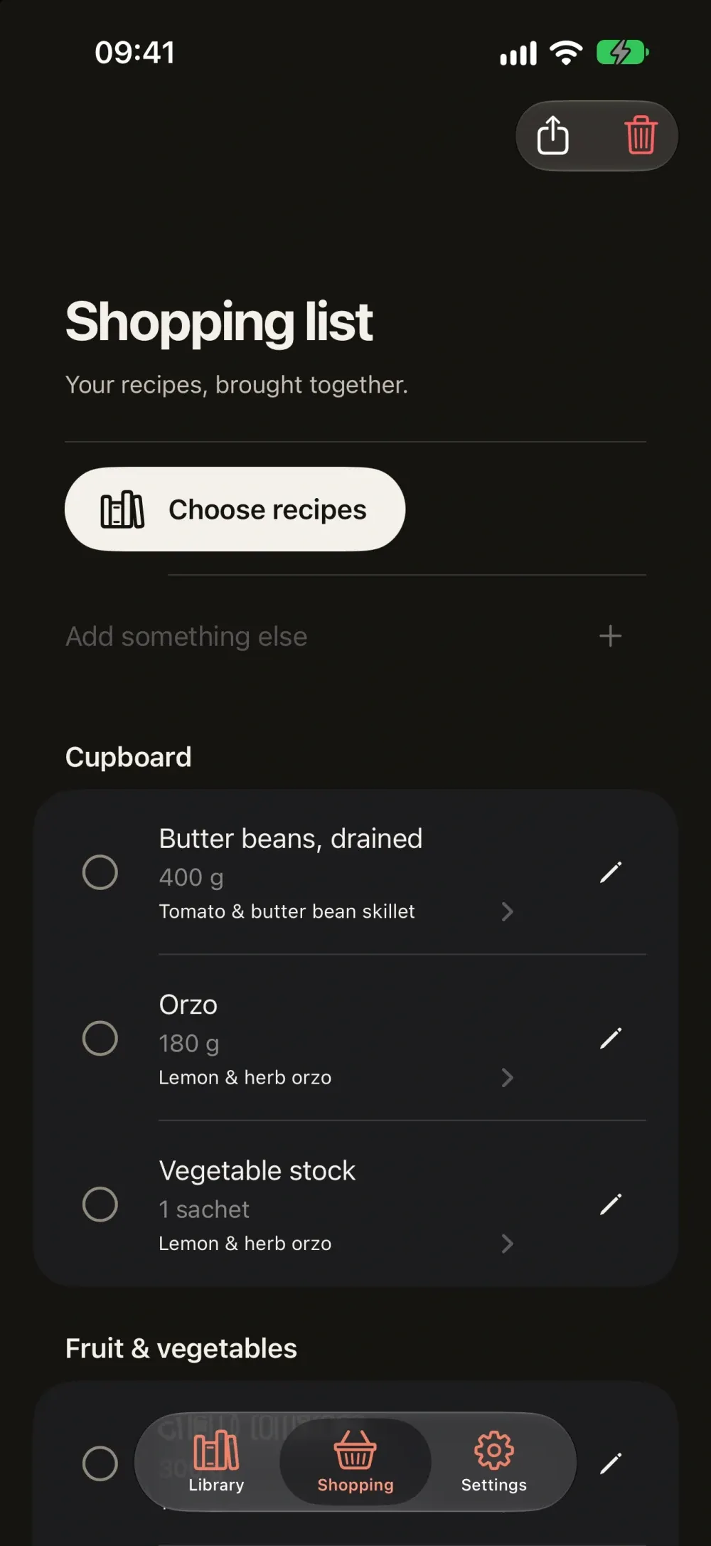 CookAgain screenshot 12 (dark mode)