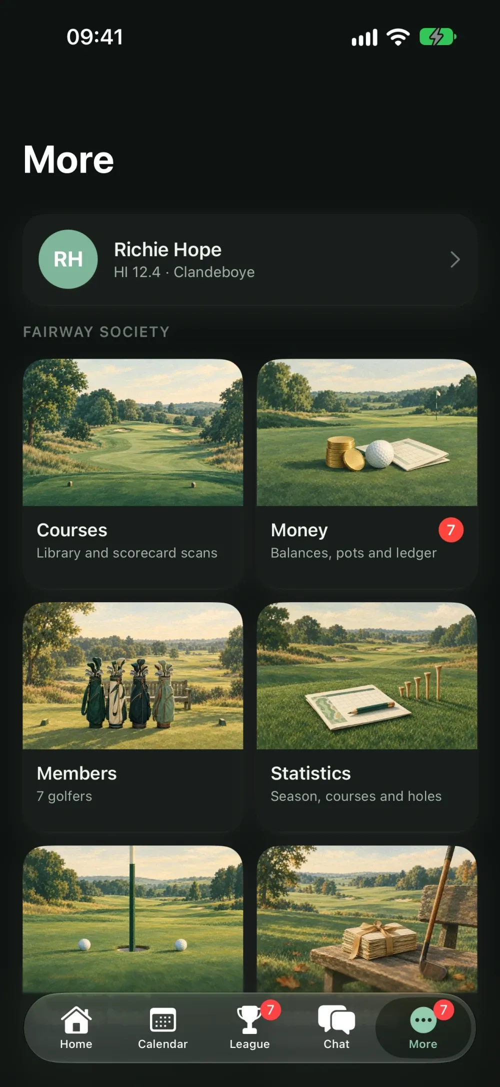 ScoreHouse screenshot 7 (dark mode)