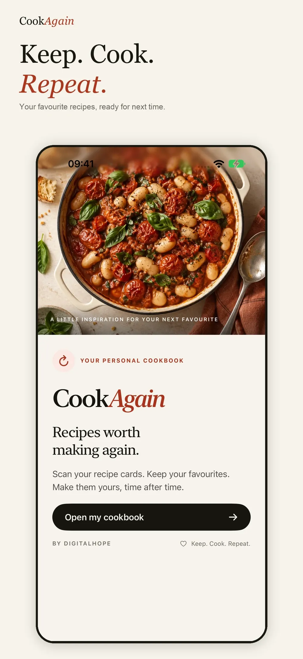 CookAgain on iPhone