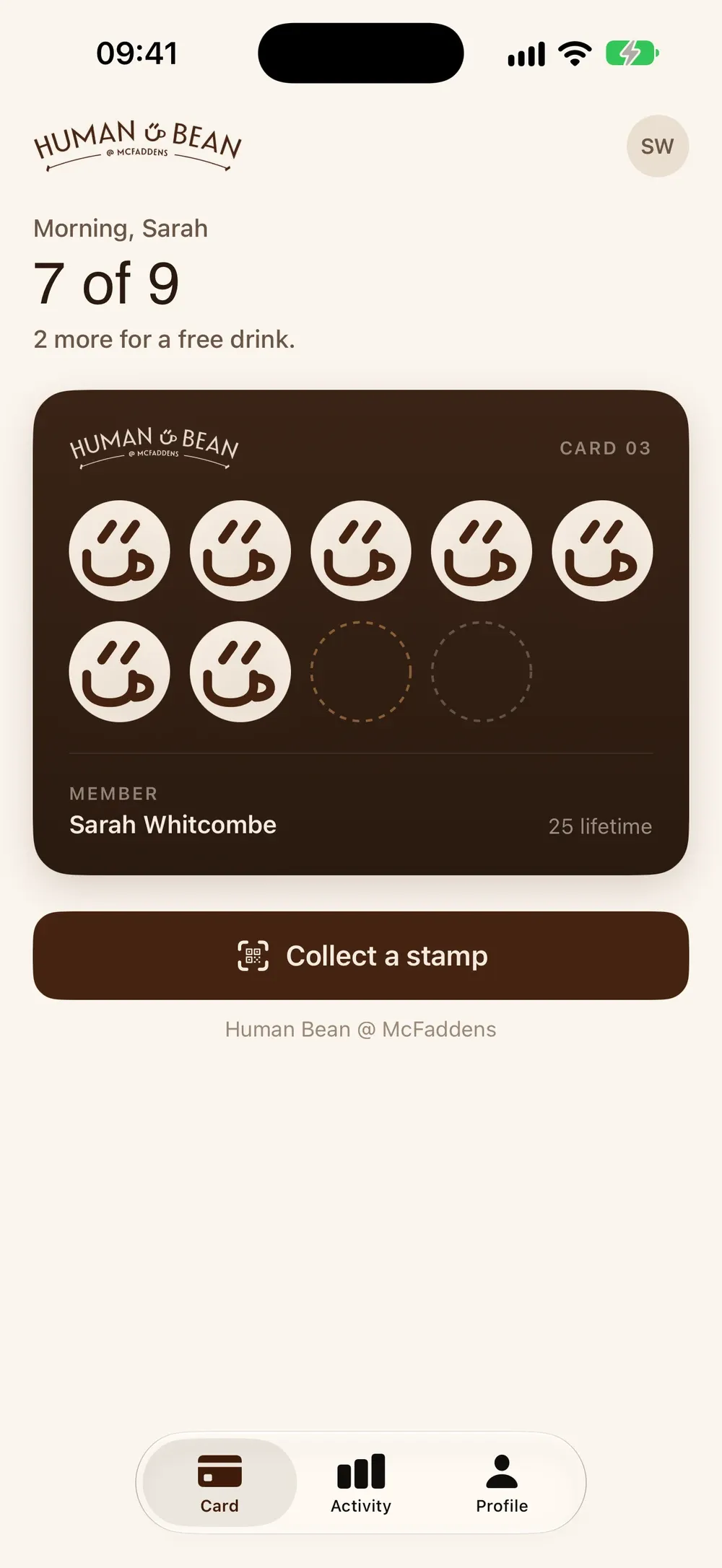 Human Bean screenshot 2 (light mode)