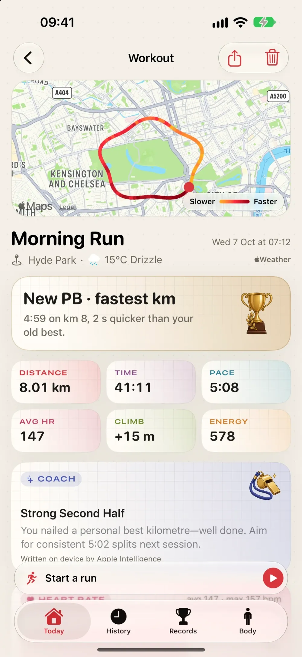 GymMate - Running, Cycling & Fitness Tracker screenshot 3 (light mode)