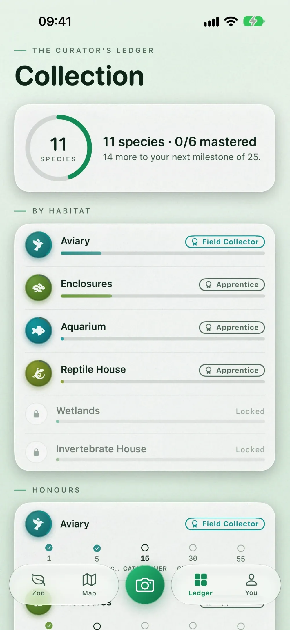 Menagerie screenshot 5 (light mode)