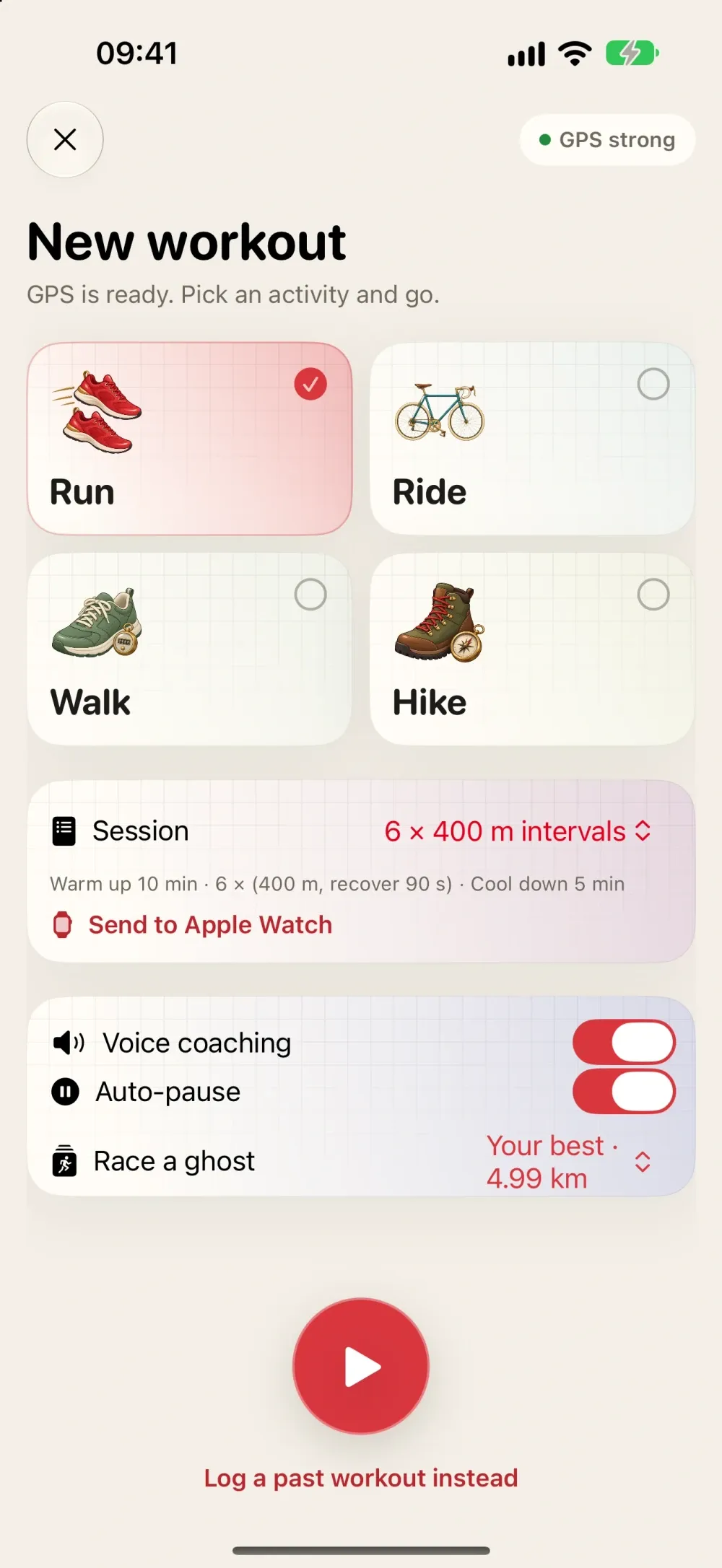 GymMate - Running, Cycling & Fitness Tracker screenshot 5 (light mode)