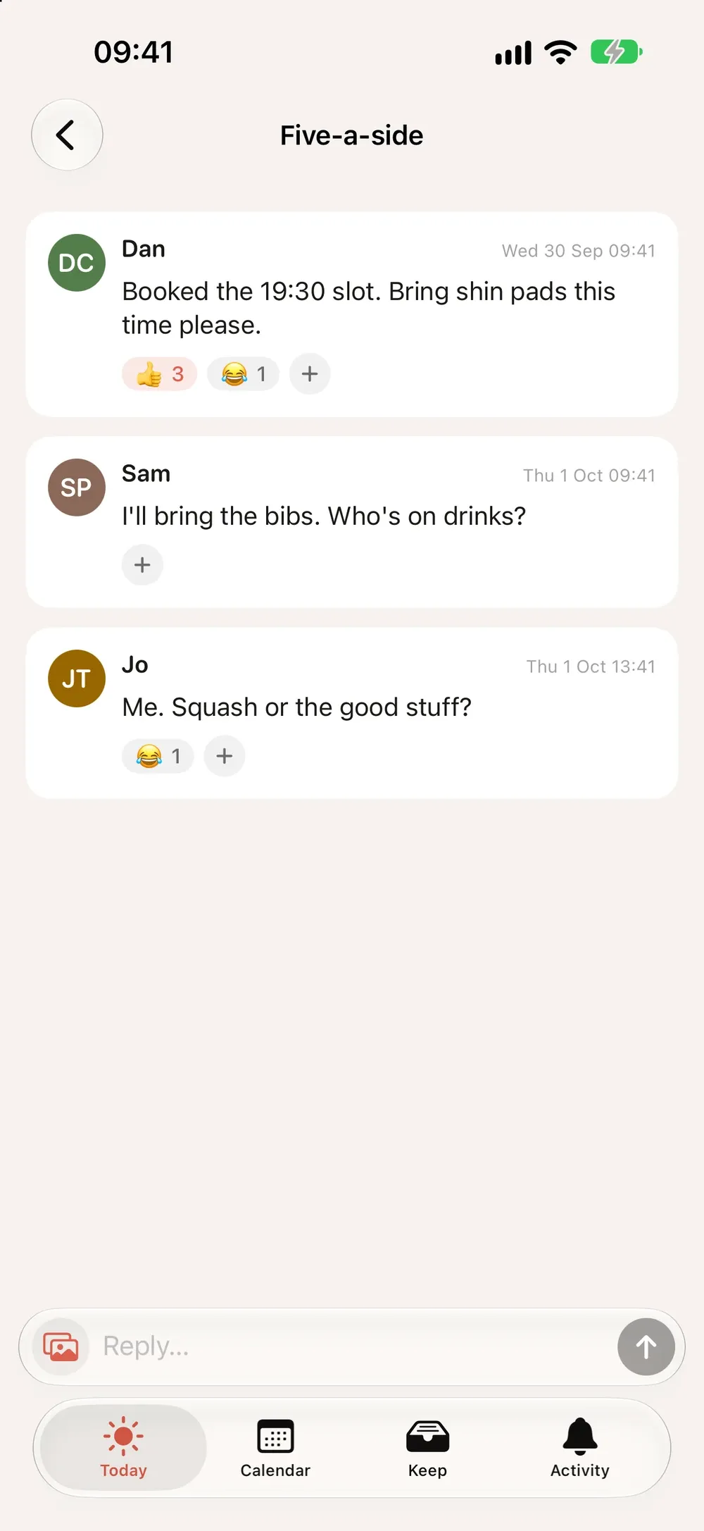 Mingle - Shared Calendar screenshot 7 (light mode)